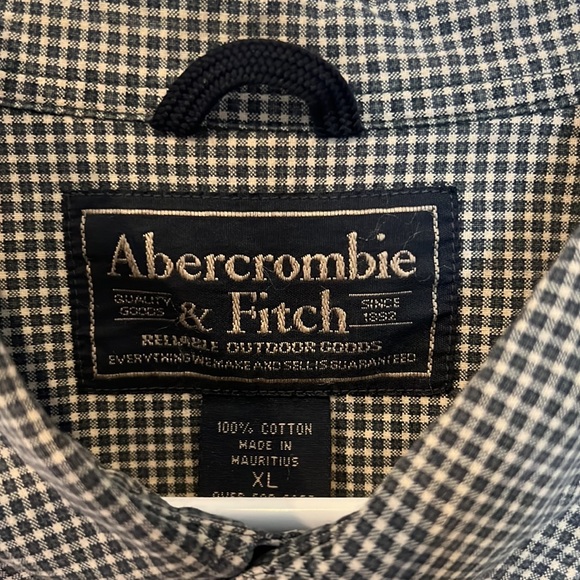 Abercrombie & Fitch Men’s plaid button down size XL - Picture 8 of 10